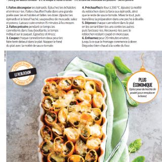 Canelonis boeuf epinard reblochon
