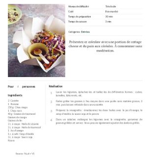 Coleslaw de carotte, chou et pomme grann...