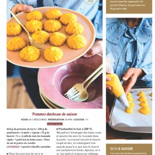 Pommes de terre duchesses citrouille