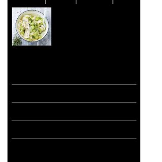 Risotto crémeux de poireaux et brie