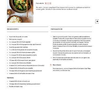 Sauté asiatique de poulet, brocoli, bas...