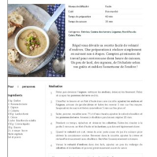 Velouté d’endives