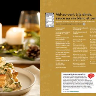 Vol au vent dinde parmesan
