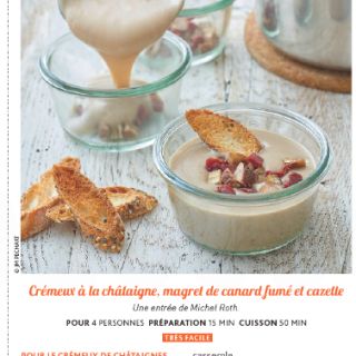 crèmeux chataîgne, canard