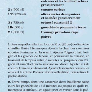 gratin gnochis saucisse