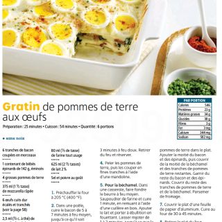 gratin pdt oeuf