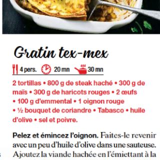 gratin tex mex