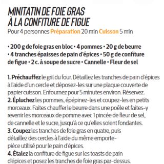minitatin foie gras figue