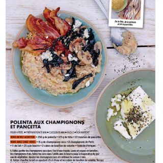polenta champignon pancetta
