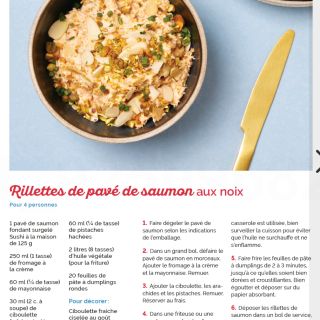 rillettes saumon noix