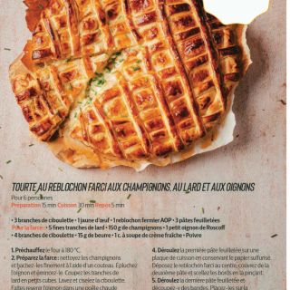 tourte reblochon champignon