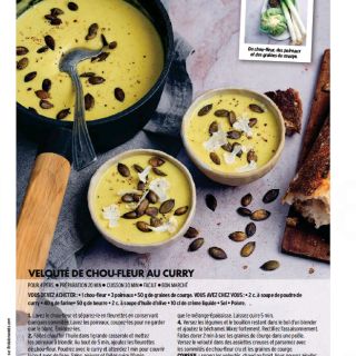 velouté choux fleur curry