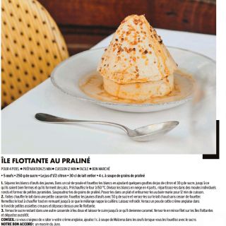 île flottante praliné