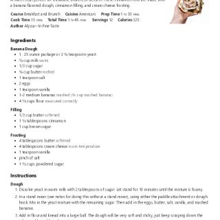 Banana Cinnamon Rolls