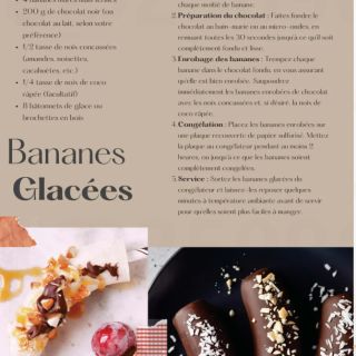 Bananes glacées