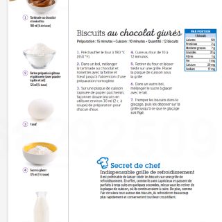 Biscuits chocolat givré