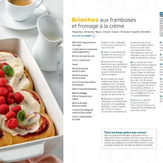 Brioche framboises cream cheese