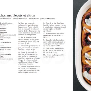 Brioche myrtille et citron