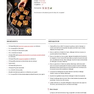 Brownies aux bretzels et au beurre d'ara...