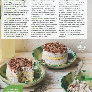 Cassatas chocolat citron