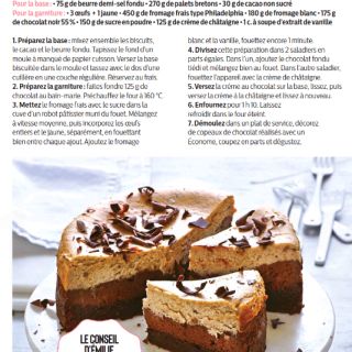 Cheesecake choco chataigne