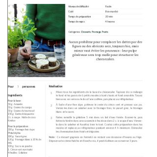 Cheesecakes au citron vert, graines et f...