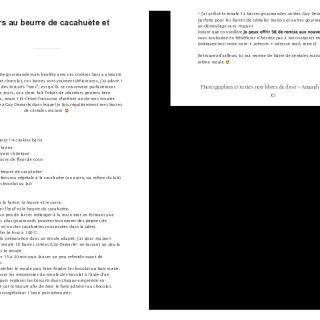 Cookies bars au beurre de cacahuète et ...