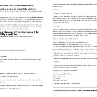 Dunes blanches - Chouquettes fourrées ...