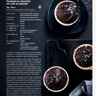 Fondant chocolat sésame