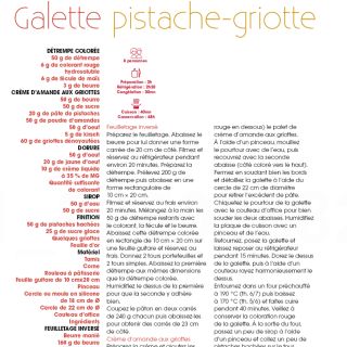 Galette pistache grillotte