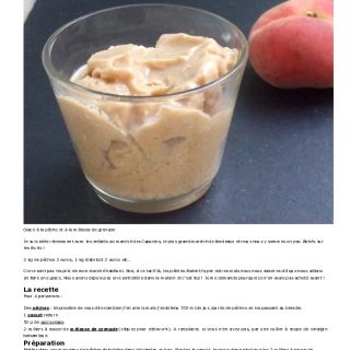 Glace à la pêche, au yaourt et à la m...