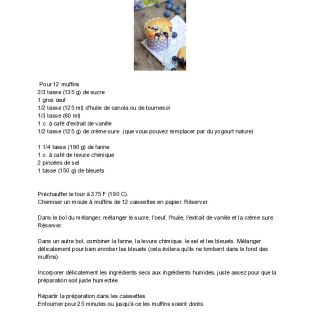 LES MEILLEURS MUFFINS AUX BLEUETS