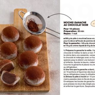 Mochis ganache chocolat