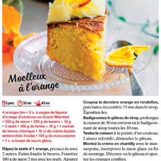 Moelleux à l'orange