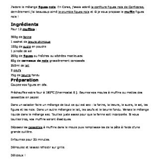 Muffins aux figues et aux noix