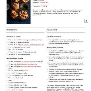 Muffins pommes et citrouille, croustilla...