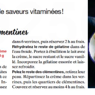 Panna cotta aux clémentines