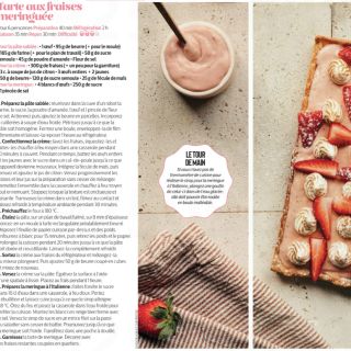 Tarte meringuée fraise