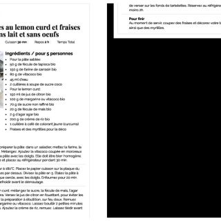 Tartelettes au lemon curd et fraises san...