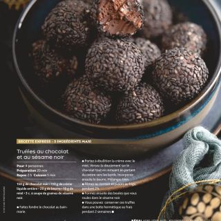 Truffes choco sésame noir