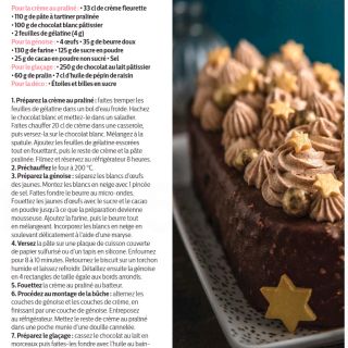 bûche étoile praliné