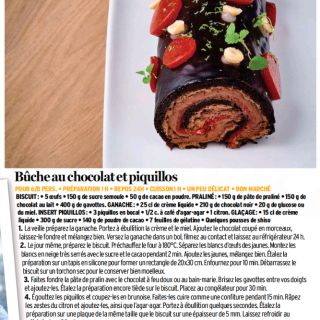 bûche chocolat piquillos