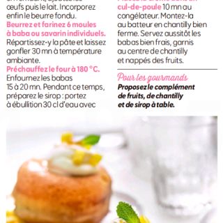 baba au rhum mangue passion