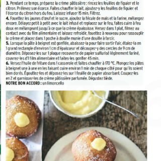 beignets au citron