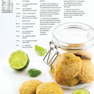 biscuit lime basilic