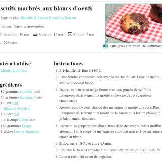 biscuits marbrés aux blancs d'oeufs et ...