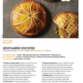 biscuits marron coeur exotique