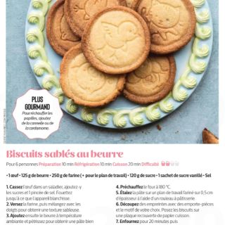 biscuits sablés au beurre