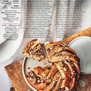 brioche poire noisettes