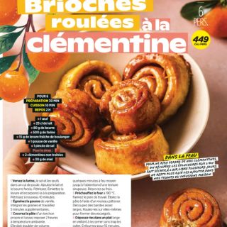 brioche roulé clémentine